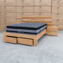 The Denver 3 Pce Messmate Hardwood King Storage Bed With Lights available to purchase from Warehouse Furniture Clearance at our next sale event.