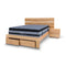 The Denver 3 Pce Messmate Hardwood Queen Storage Bed With Lights available to purchase from Warehouse Furniture Clearance at our next sale event.