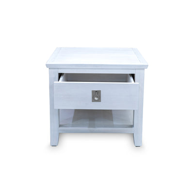 The Sorrento 1 Drawer Hardwood Lamp Table available to purchase from Warehouse Furniture Clearance at our next sale event.