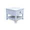 The Sorrento 1 Drawer Hardwood Lamp Table available to purchase from Warehouse Furniture Clearance at our next sale event.