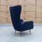 The Sebastian Accent Chair – Navy Velvet available to purchase from Warehouse Furniture Clearance at our next sale event.