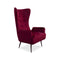 The Sebastian Accent Chair – Maroon Velvet available to purchase from Warehouse Furniture Clearance at our next sale event.