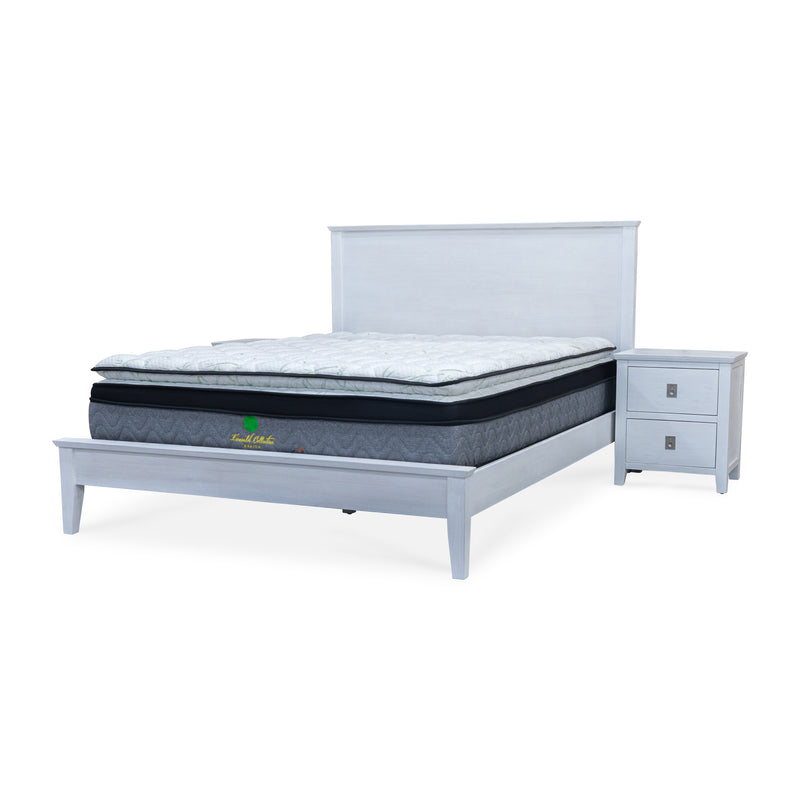 The Sorrento Hardwood King Bed available to purchase from Warehouse Furniture Clearance at our next sale event.