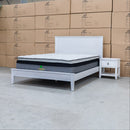 The Sorrento Hardwood King Bed available to purchase from Warehouse Furniture Clearance at our next sale event.