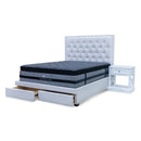 The Nora King Fabric Storage Bed - Natural available to purchase from Warehouse Furniture Clearance at our next sale event.