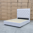 The Nora King Fabric Storage Bed - Natural available to purchase from Warehouse Furniture Clearance at our next sale event.