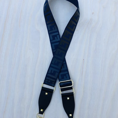 The Navy F - Bag Strap - Gold Hardware available to purchase from Warehouse Furniture Clearance at our next sale event.