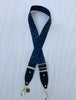 The Navy F - Bag Strap - Gold Hardware available to purchase from Warehouse Furniture Clearance at our next sale event.