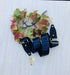 The Navy F - Bag Strap - Gold Hardware