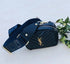 The Navy F - Bag Strap - Gold Hardware