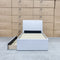 The York Single Fabric Trundle Bed - Natural (Reversible Trundle) available to purchase from Warehouse Furniture Clearance at our next sale event.