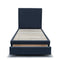 The Cooper Single Fabric Storage Bed - Charcoal available to purchase from Warehouse Furniture Clearance at our next sale event.