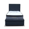 The Cooper Single Fabric Storage Bed - Charcoal available to purchase from Warehouse Furniture Clearance at our next sale event.