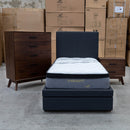 The Cooper Single Fabric Storage Bed - Charcoal available to purchase from Warehouse Furniture Clearance at our next sale event.