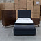 The Cooper Single Fabric Storage Bed - Charcoal available to purchase from Warehouse Furniture Clearance at our next sale event.