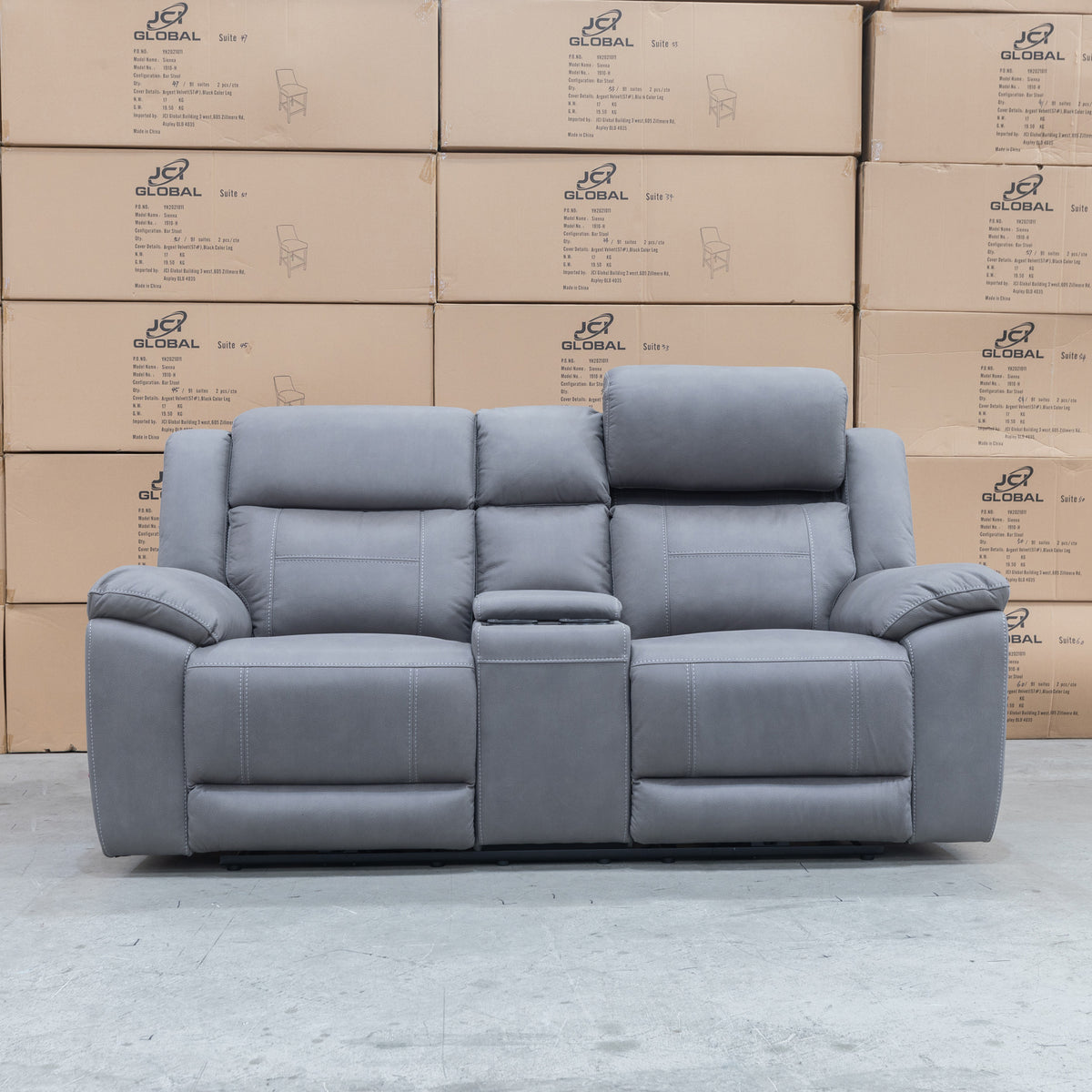 The Venus Two Seat Dual-Motor Recliner Theatre - Ash - MK1 available to purchase from Warehouse Furniture Clearance at our next sale event.