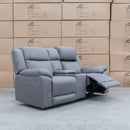 The Venus Two Seat Dual-Motor Recliner Theatre - Ash - MK1 available to purchase from Warehouse Furniture Clearance at our next sale event.