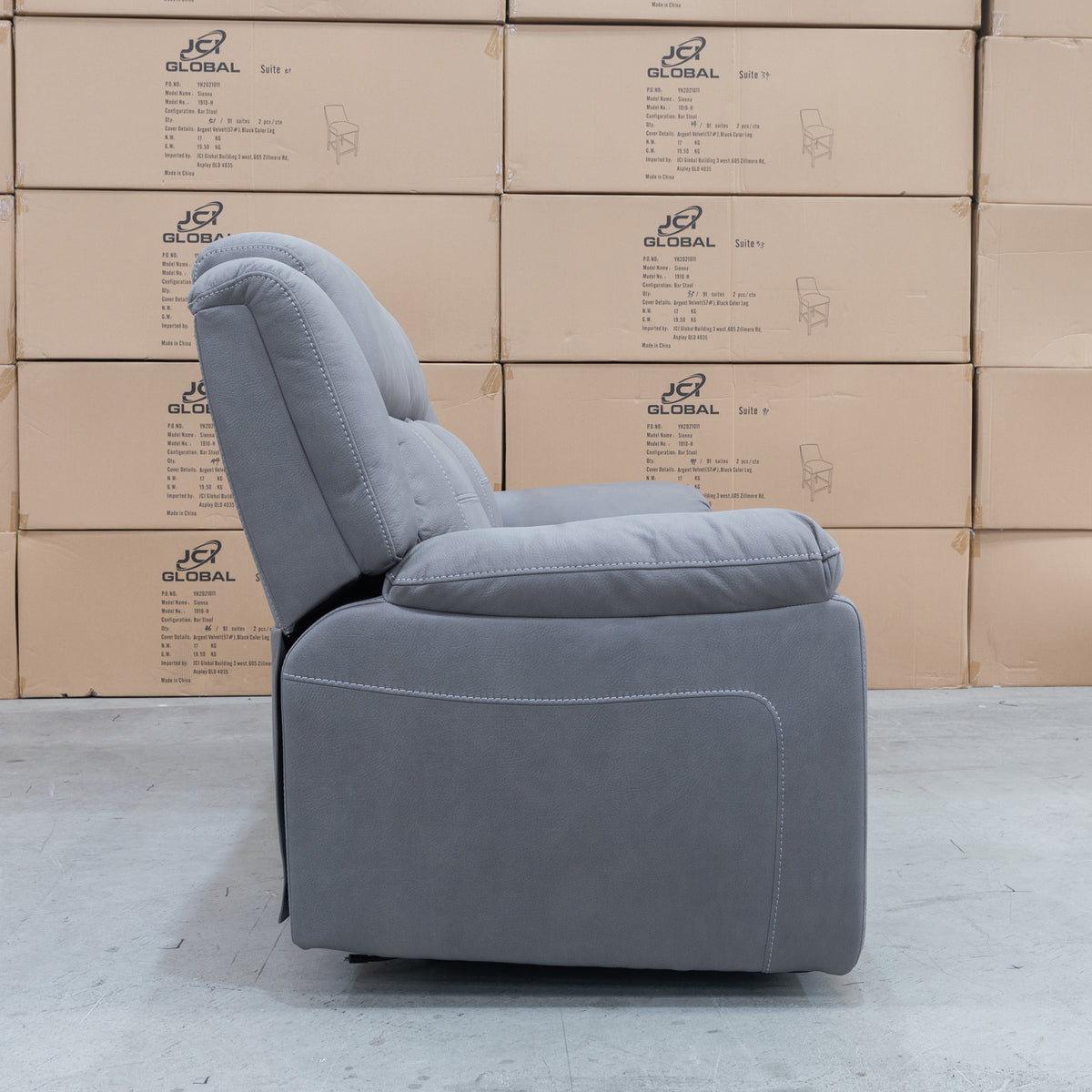 The Venus Two Seat Dual-Motor Recliner Theatre - Ash - MK1 available to purchase from Warehouse Furniture Clearance at our next sale event.