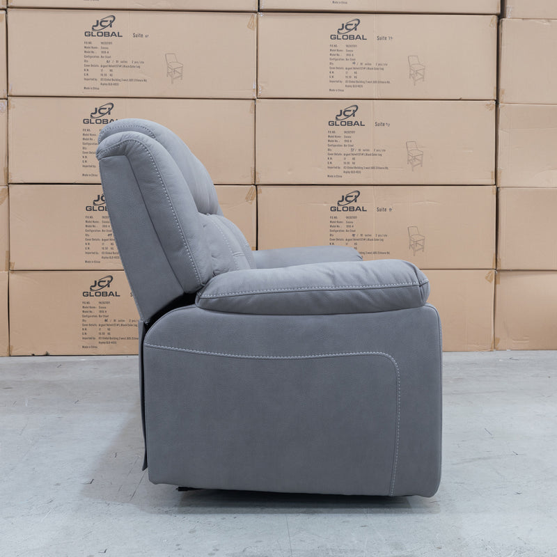 The Venus Two Seat Dual-Electric Recliner Theatre - Ash available to purchase from Warehouse Furniture Clearance at our next sale event.