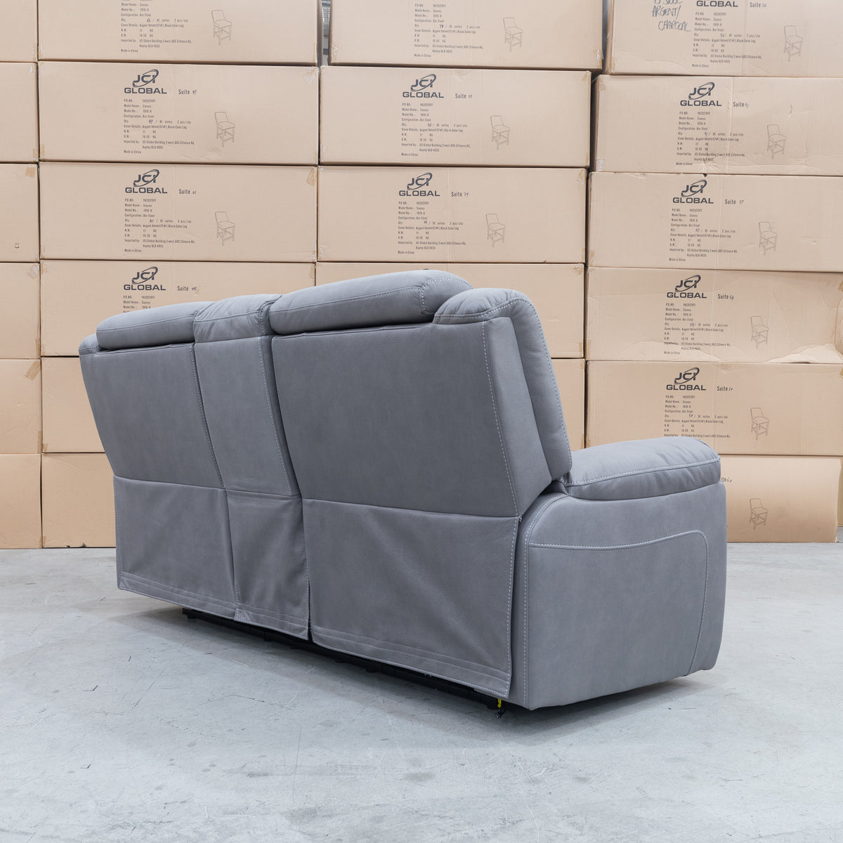 The Venus Two Seat Dual-Motor Recliner Theatre - Ash - MK1 available to purchase from Warehouse Furniture Clearance at our next sale event.