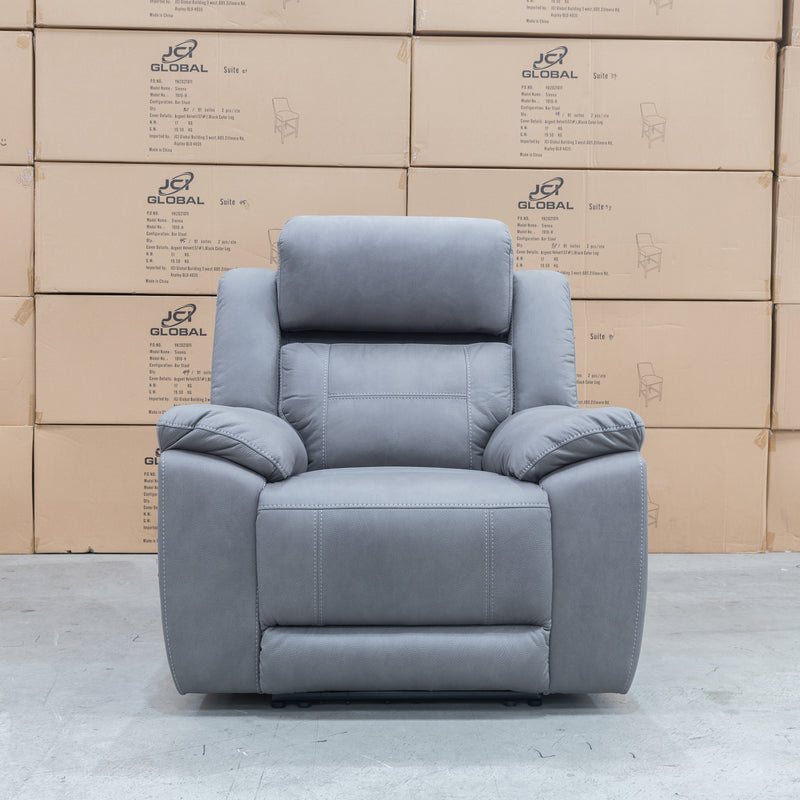 The Venus Dual-Motor Recliner - Ash available to purchase from Warehouse Furniture Clearance at our next sale event.