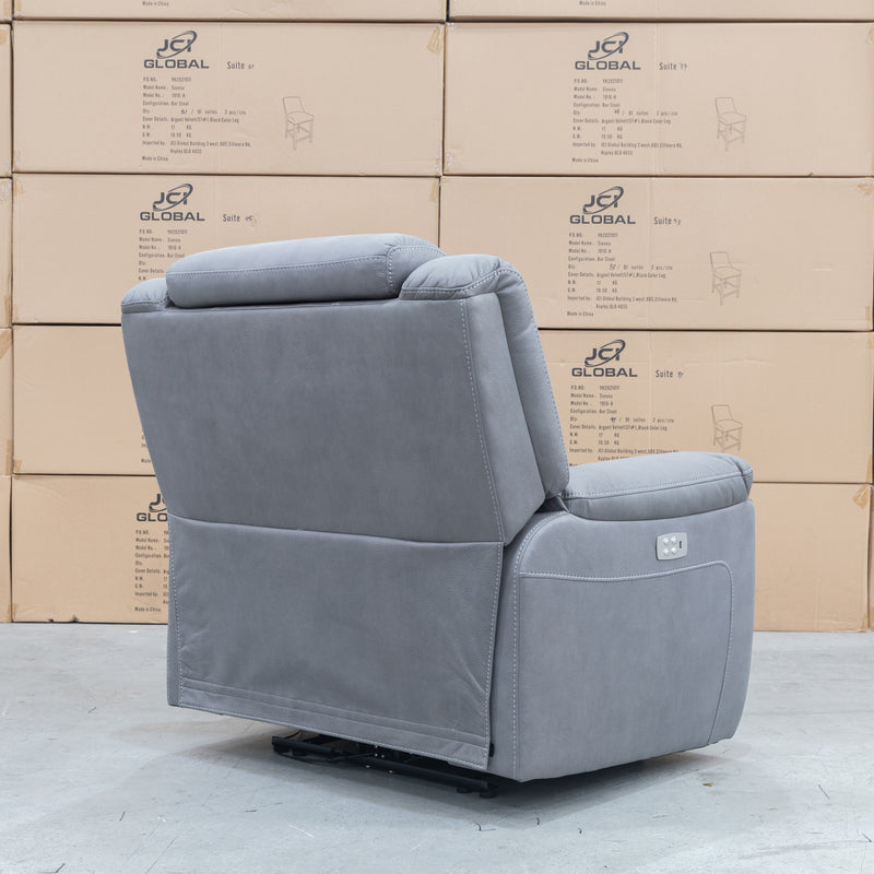 The Venus Dual-Motor Recliner - Ash available to purchase from Warehouse Furniture Clearance at our next sale event.