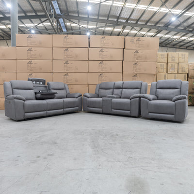 The Venus Two Seat Dual-Motor Recliner Theatre - Ash - MK1 available to purchase from Warehouse Furniture Clearance at our next sale event.