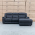 The Venus Three Seater Dual-Motor Chaise Recliner Lounge - Jet
