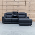 The Venus Three Seater Dual-Motor Chaise Recliner Lounge - Jet