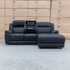 The Venus Three Seater Dual-Motor Chaise Recliner Lounge - Jet