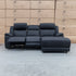 The Venus Three Seater Dual-Motor Chaise Recliner Lounge - Jet