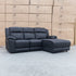 The Venus Three Seater Dual-Motor Chaise Recliner Lounge - Jet