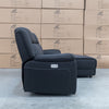 The Venus Three Seater Dual-Motor Chaise Recliner Lounge - Jet available to purchase from Warehouse Furniture Clearance at our next sale event.