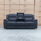 The Venus Three Seater Dual-Motor Electric Recliner Lounge - Jet available to purchase from Warehouse Furniture Clearance at our next sale event.