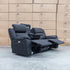 The Venus Three Seater Triple Motor Electric Recliner Lounge - Jet