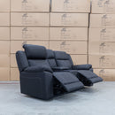 The Venus Two Seat Dual-Motor Recliner Theatre - Jet - MK1 available to purchase from Warehouse Furniture Clearance at our next sale event.
