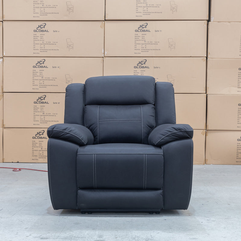 The Venus Dual-Motor Recliner - Jet available to purchase from Warehouse Furniture Clearance at our next sale event.