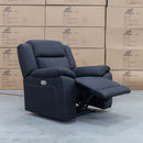 The Venus Dual-Motor Recliner - Jet available to purchase from Warehouse Furniture Clearance at our next sale event.