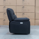The Venus Dual-Motor Recliner - Jet available to purchase from Warehouse Furniture Clearance at our next sale event.