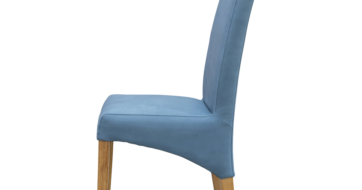 Wellington Dining Chair Natural Ice Blue Warehouse Furniture Clearance
