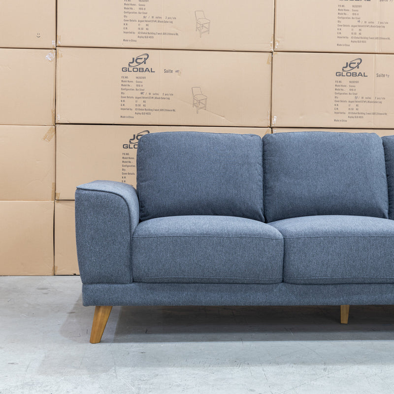 The Bristol RHF Corner Chaise Lounge - Charcoal available to purchase from Warehouse Furniture Clearance at our next sale event.
