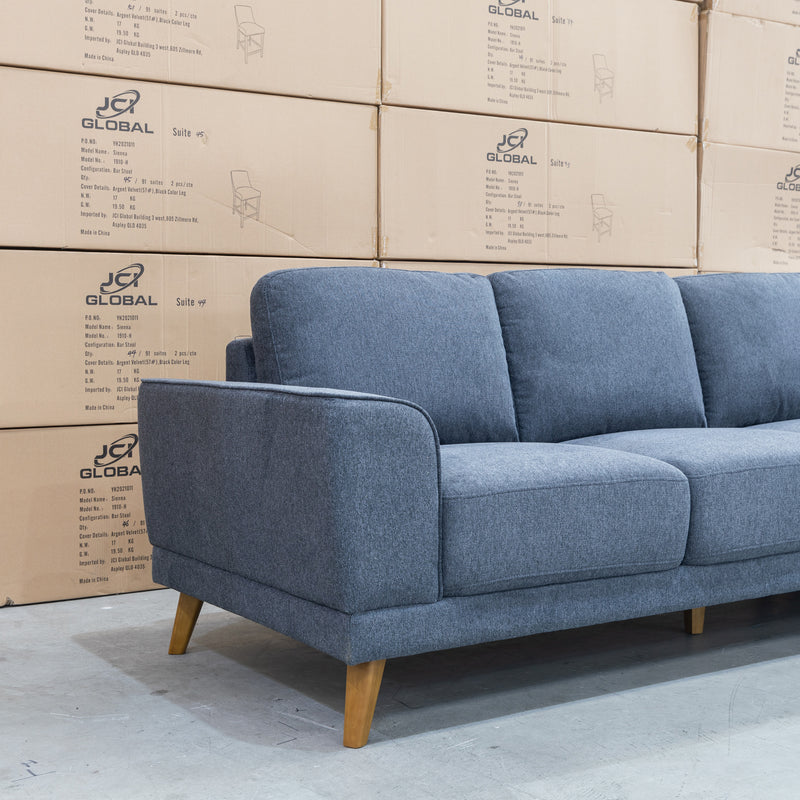 The Bristol RHF Corner Chaise Lounge - Charcoal available to purchase from Warehouse Furniture Clearance at our next sale event.