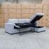 The Oakland Sofa Bed with RHF Storage Chaise - Silver
