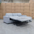 The Oakland Sofa Bed with RHF Storage Chaise - Silver