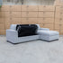 The Oakland Sofa Bed with RHF Storage Chaise - Silver