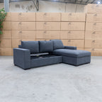 The Oakland Sofa Bed with RHF Storage Chaise - Charcoal available to purchase from Warehouse Furniture Clearance at our next sale event.