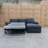 The Oakland Sofa Bed with RHF Storage Chaise - Charcoal