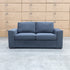The Oakland Two Seater Metal Action Sofa Bed - Charcoal