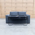 The Oakland Two Seater Metal Action Sofa Bed - Charcoal