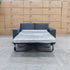 The Oakland Two Seater Metal Action Sofa Bed - Charcoal